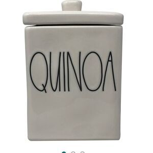 Rae Dunn by Magenta Quinoa- Square Storage Container EUC
